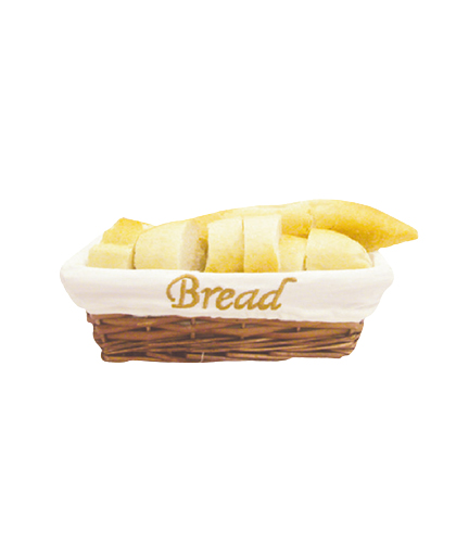 Hasır Ekmek Sepeti Bezli Koyu Renk JN 24177 PYCL