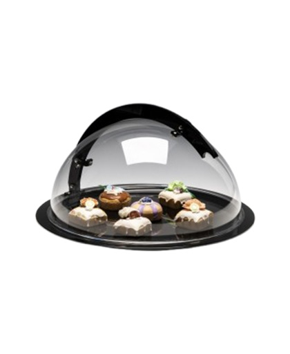 ZCP 857-3 Polycarbonat Altlı Sabit Kapaklı Fanus