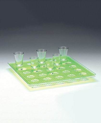 Polycarbonat Tepsili Shot Servisi 25'li ZCP 679-Y