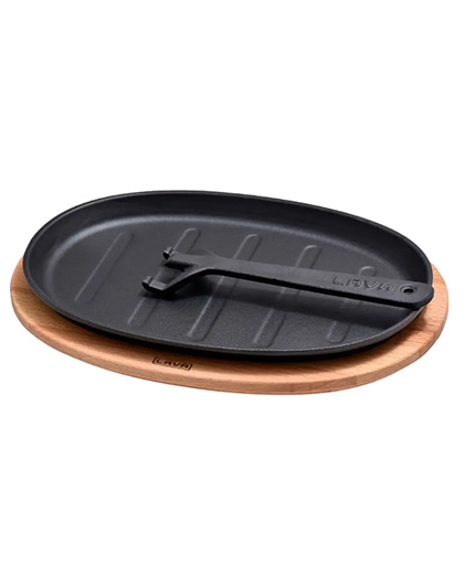 Oval Fajita Tabağı Kayın Servis Ahşabı 18x28 cm.
