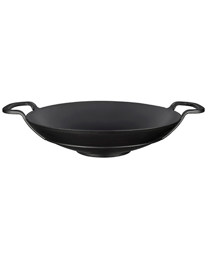 Yuvarlak Wok Çift Kulplu Ø38 cm.