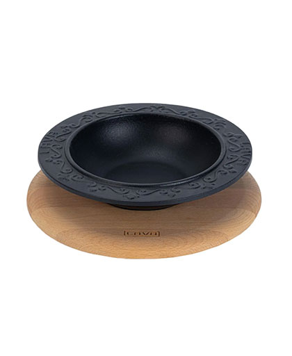 Yuvarlak Çorba Kasesi Kayın Servis Ahşabı Ø19cm.
