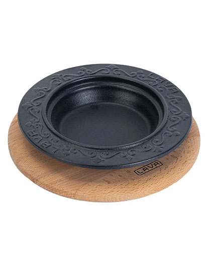 Oval Döner Sos Tabağı Kayın Servis Ahşabı Ø18cm.