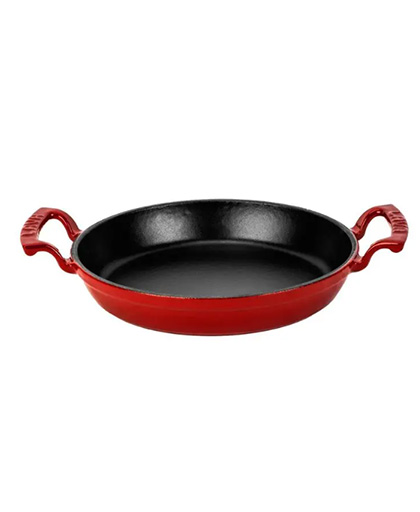 Yuvarlak Sahan Çift Kulplu Renkli Ø16 cm.