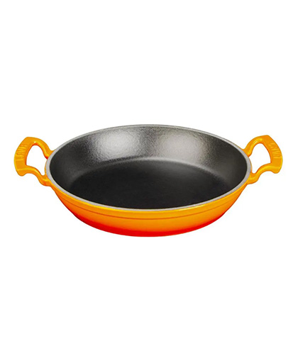 Yuvarlak Sahan Çift Kulplu Renkli Ø24 cm.