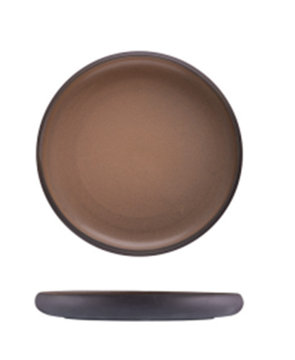 Taupe Celesta Düz Tabak 22 cm