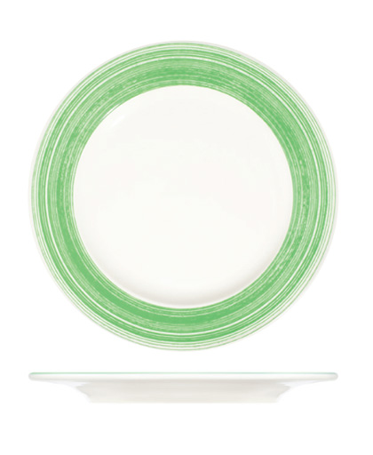 Fresh Green Frame Düz Tabak 19 cm