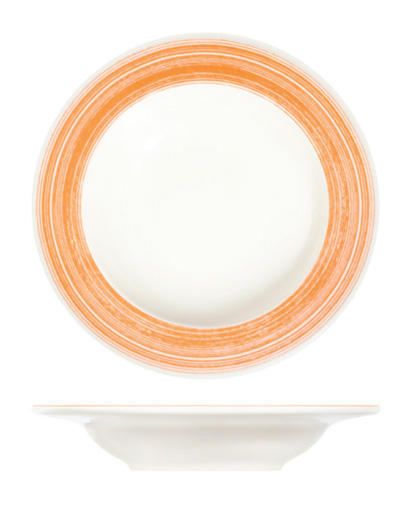Fresh Orange Frame Çukur Tabak 23 cm 350 cc