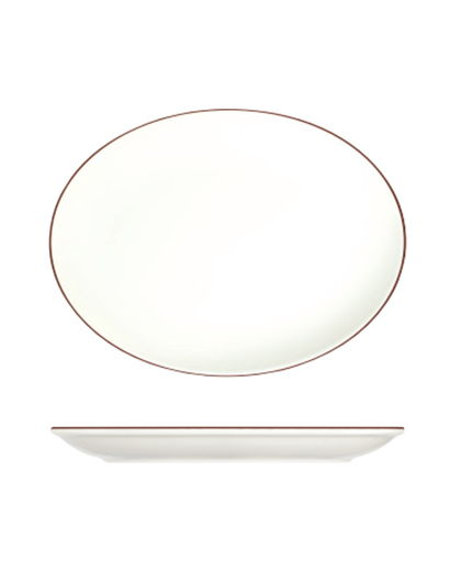 Modest Brown Lona Oval Tabak 33 cm