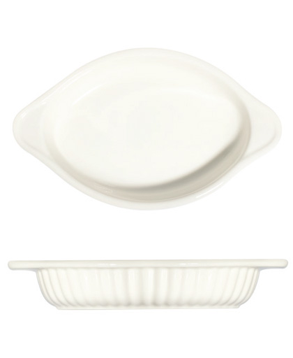 Transparan Braise Oval Fırın Kabı 22 cm (22x13 cm)