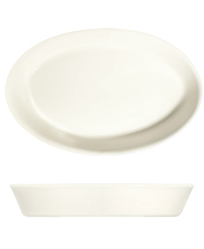 Transparan Braise Oval Fırın Kabı 28 cm (28x18 cm)