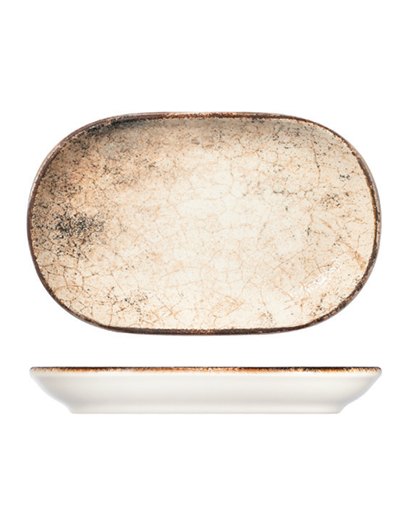 Scoria Magnus Oval Kayık Tabak 14 cm (14x9 cm)