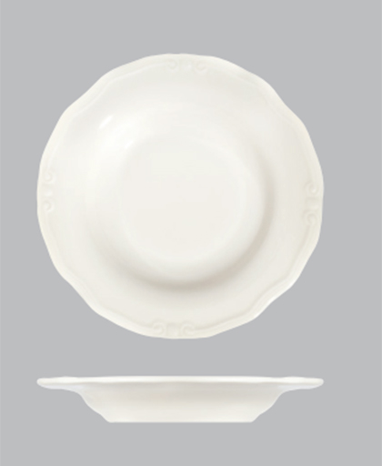 Transparan Tiffany Çukur Tabak 22 cm 330 cc