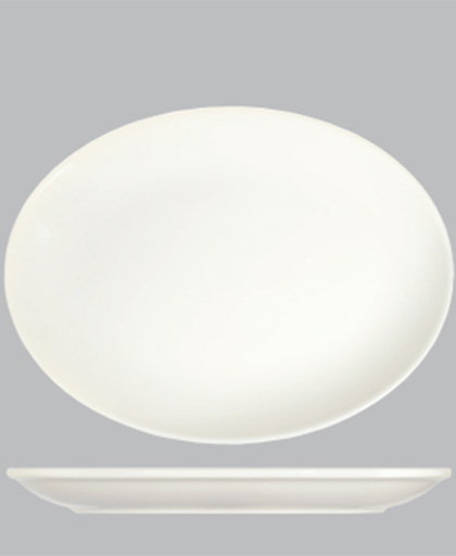 Transparan Lona Oval Tabak 33 cm