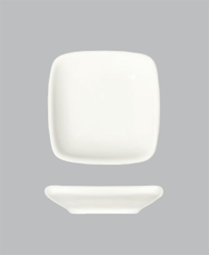Transparan Quadro Kare Tabak 12 cm (10x10 cm)