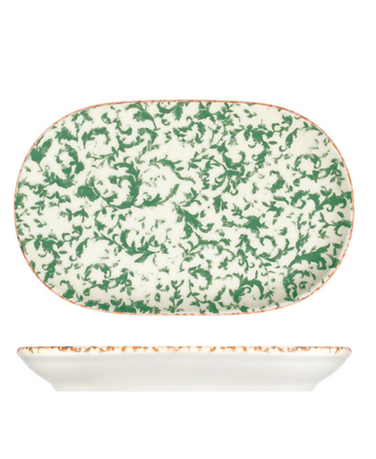 Venecia Green Magnus Oval Kayık Tabak 14 cm (14x9 cm)