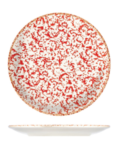 Venecia Maroon Lona Düz Tabak 15 cm