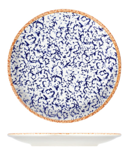 Venecia Navy Lona Düz Tabak 15 cm