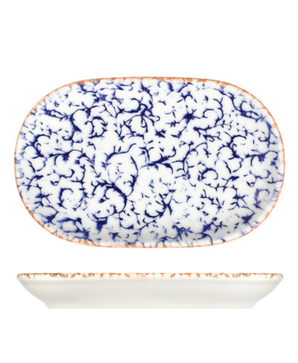 Venecia Navy Magnus Oval Kayık Tabak 14 cm (14x9 cm)