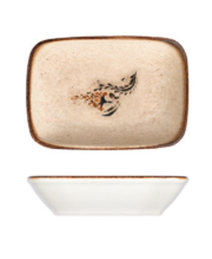 Voyage Terra Quadro Dikdörtgen Kayık Tabak 11 cm (10x7 cm)